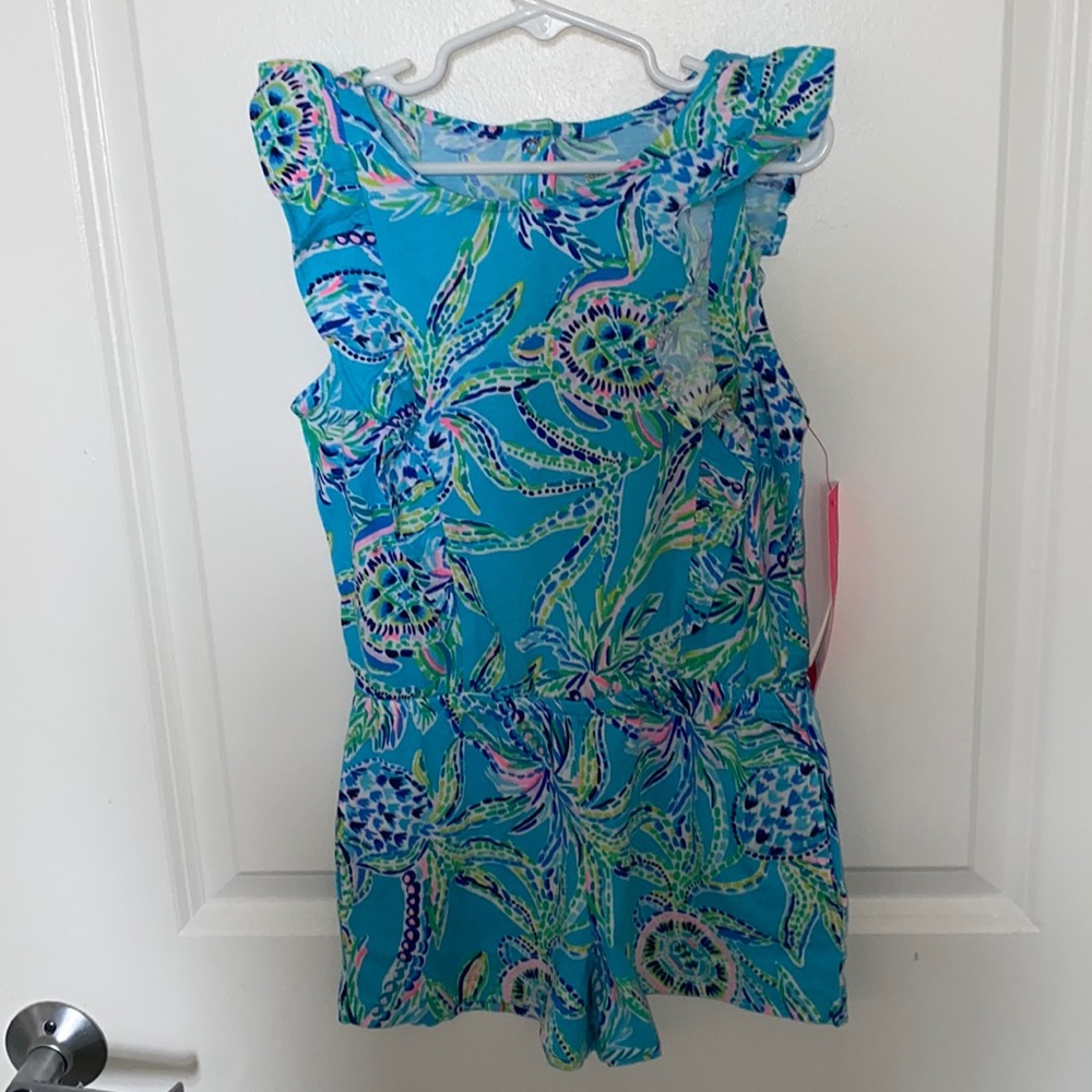 Lilly Pulitzer girls romper size 6-7 new with tags